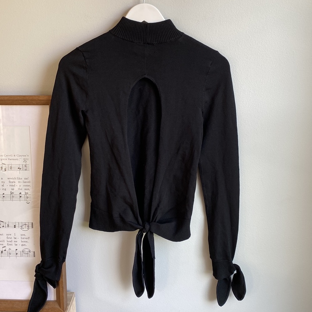 Intermix Tabitha Tie Back Sweater - image 2